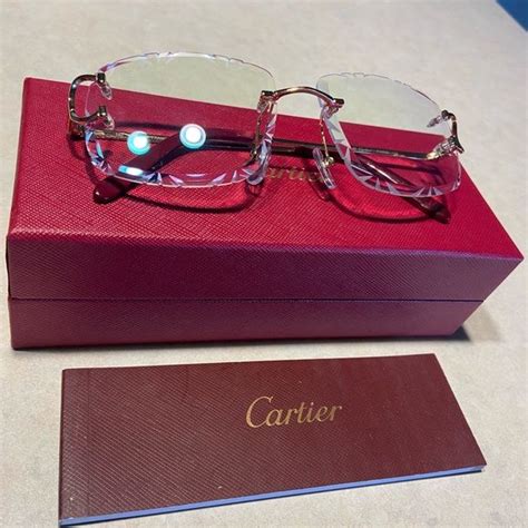 cartier glasses 2022|cartier transparent glasses.